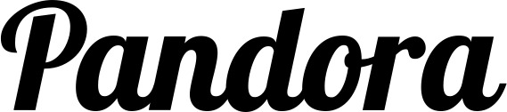 Vorschau des Bootsnamens "Pandora" als Schriftzug für "Bootsbeschriftung Neu 60"