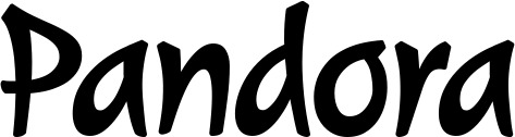 Vorschau des Bootsnamens "Pandora" als Schriftzug für "Bootsbeschriftung Klassisch 72"