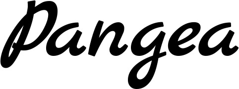 Vorschau des Bootsnamens "Pangea" als Schriftzug für "Bootsbeschriftung Klassisch 77"