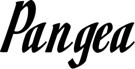 Vorschau des Bootsnamens "Pangea" als Schriftzug für "Bootsbeschriftung Klassisch 93"