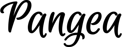 Vorschau des Bootsnamens "Pangea" als Schriftzug für "Bootsbeschriftung Klassisch 105"