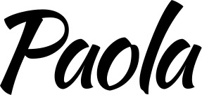 Vorschau des Bootsnamens "Paola" als Schriftzug für "Bootsbeschriftung Klassisch 73"