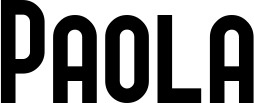 Vorschau des Bootsnamens "Paola" als Schriftzug für "Bootsbeschriftung Neu 43"