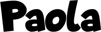 Vorschau des Bootsnamens "Paola" als Schriftzug für "Bootsbeschriftung Neu 48"