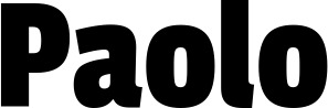 Vorschau des Bootsnamens "Paolo" als Schriftzug für "Bootsbeschriftung Fett 30"