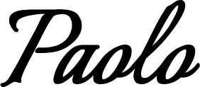 Vorschau des Bootsnamens "Paolo" als Schriftzug für "Bootsbeschriftung Klassisch 58"