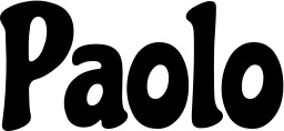 Vorschau des Bootsnamens "Paolo" als Schriftzug für "Bootsbeschriftung Klassisch 53"