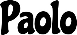 Vorschau des Bootsnamens "Paolo" als Schriftzug für "Bootsbeschriftung Neu 41"