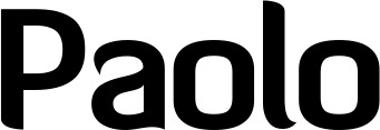 Vorschau des Bootsnamens "Paolo" als Schriftzug für "Bootsbeschriftung Normal 06"