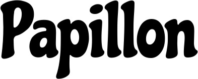 Vorschau des Bootsnamens "Papillon" als Schriftzug für "Bootsbeschriftung Neu 41"