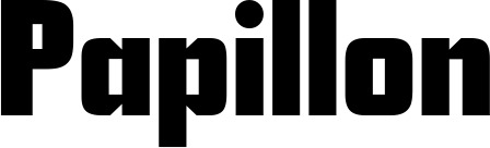Vorschau des Bootsnamens "Papillon" als Schriftzug für "Bootsbeschriftung Neu 11"
