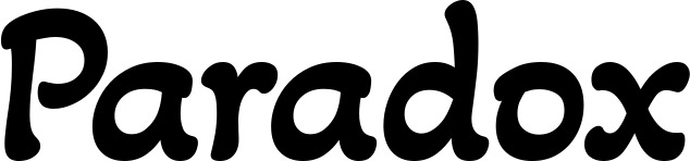 Vorschau des Bootsnamens "Paradox" als Schriftzug für "Bootsbeschriftung Klassisch 103"