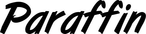 Vorschau des Bootsnamens "Paraffin" als Schriftzug für "Bootsbeschriftung Klassisch 38"