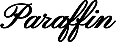 Vorschau des Bootsnamens "Paraffin" als Schriftzug für "Style Klassisch 107"