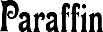 Vorschau des Bootsnamens "Paraffin" als Schriftzug für "Style Neu 44"