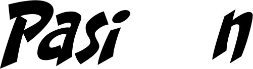Vorschau des Bootsnamens "Pasión" als Schriftzug für "Bootsbeschriftung Klassisch 31"