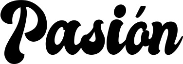 Vorschau des Bootsnamens "Pasión" als Schriftzug für "Bootsbeschriftung Klassisch 41"