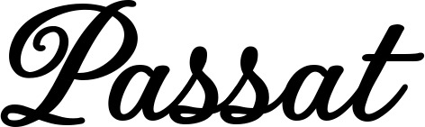 Vorschau des Bootsnamens "Passat" als Schriftzug für "Bootsbeschriftung Klassisch 69"
