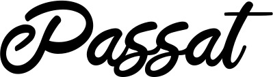 Vorschau des Bootsnamens "Passat" als Schriftzug für "Bootsbeschriftung Klassisch 102"
