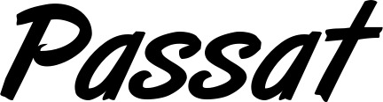 Vorschau des Bootsnamens "Passat" als Schriftzug für "Bootsbeschriftung Klassisch 38"