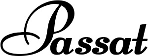Vorschau des Bootsnamens "Passat" als Schriftzug für "Bootsbeschriftung Klassisch 76-A"