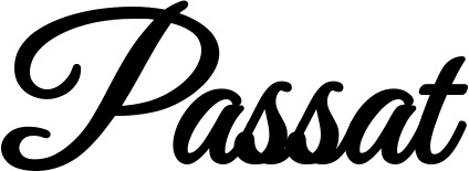 Vorschau des Bootsnamens "Passat" als Schriftzug für "Bootsbeschriftung Klassisch 68"