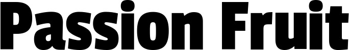 Vorschau des Bootsnamens "Passion Fruit" als Schriftzug für "Bootsbeschriftung Fett 30"