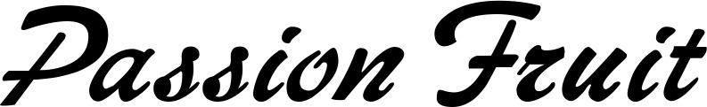 Bootsname 'Passion Fruit' angezeigt als 'Bootsbeschriftung Klassisch 12'