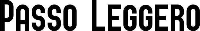 Vorschau des Bootsnamens "Passo Leggero" als Schriftzug für "Bootsbeschriftung Neu 43"