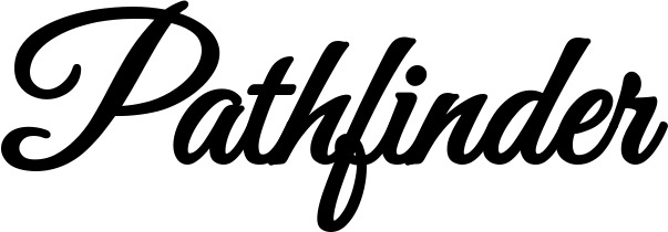 Vorschau des Bootsnamens "Pathfinder" als Schriftzug für "Style Klassisch 68"