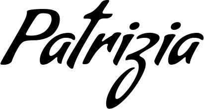 Vorschau des Bootsnamens "Patrizia" als Schriftzug für "Bootsbeschriftung Klassisch 57"