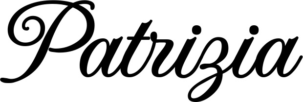 Vorschau des Bootsnamens "Patrizia" als Schriftzug für "Bootsbeschriftung Klassisch 70"