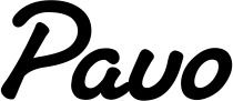 Vorschau des Bootsnamens "Pavo" als Schriftzug für "Bootsbeschriftung Klassisch 65"
