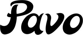 Vorschau des Bootsnamens "Pavo" als Schriftzug für "Bootsbeschriftung Klassisch 33"