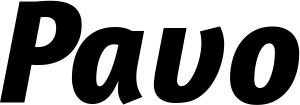 Vorschau des Bootsnamens "Pavo" als Schriftzug für "Bootsbeschriftung Kursiv 01"