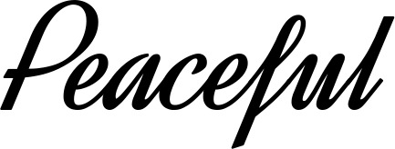 Bootsname 'Peaceful' angezeigt als 'Bootsbeschriftung Klassisch 44'