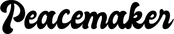 Vorschau des Bootsnamens "Peacemaker" als Schriftzug für "Bootsbeschriftung Klassisch 41"