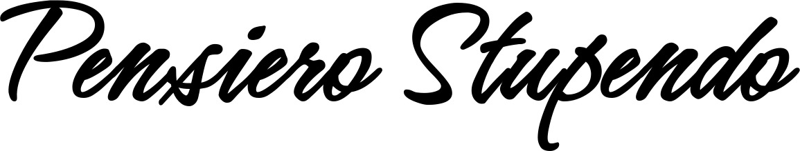 Vorschau des Bootsnamens "Pensiero Stupendo" als Schriftzug für "Bootsbeschriftung Klassisch 71"