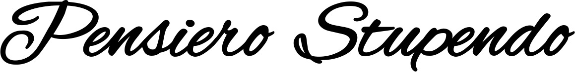 Vorschau des Bootsnamens "Pensiero Stupendo" als Schriftzug für "Bootsbeschriftung Klassisch 35"