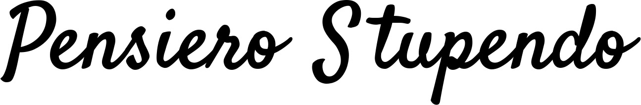 Vorschau des Bootsnamens "Pensiero Stupendo" als Schriftzug für "Bootsbeschriftung Klassisch 96"