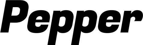 Vorschau des Bootsnamens "Pepper" als Schriftzug für "Bootsbeschriftung Kursiv 04"