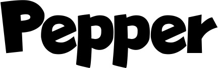 Vorschau des Bootsnamens "Pepper" als Schriftzug für "Bootsbeschriftung Neu 48"