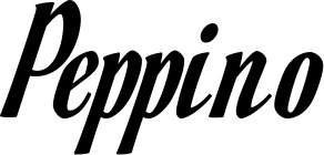 Vorschau des Bootsnamens "Peppino" als Schriftzug für "Bootsbeschriftung Klassisch 93"