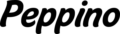 Vorschau des Bootsnamens "Peppino" als Schriftzug für "Bootsbeschriftung Klassisch 14"