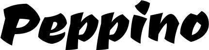 Vorschau des Bootsnamens "Peppino" als Schriftzug für "Bootsbeschriftung Neu 39"