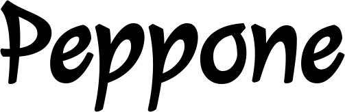 Vorschau des Bootsnamens "Peppone" als Schriftzug für "Bootsbeschriftung Klassisch 72"