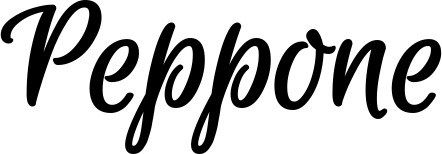 Vorschau des Bootsnamens "Peppone" als Schriftzug für "Bootsbeschriftung Klassisch 105"