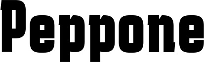 Vorschau des Bootsnamens "Peppone" als Schriftzug für "Bootsbeschriftung Fett 41"