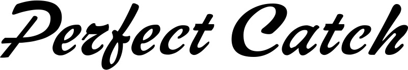 Vorschau des Bootsnamens "Perfect Catch" als Schriftzug für "Bootsbeschriftung Klassisch 12"