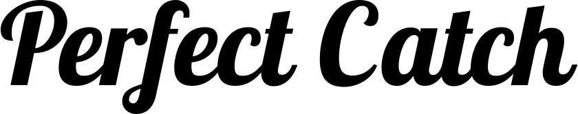 Vorschau des Bootsnamens "Perfect Catch" als Schriftzug für "Bootsbeschriftung Neu 60"